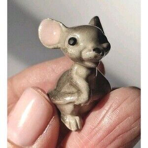 Vintage Hagen Renaker Miniature Mini Mouse Mice Holding Tail Figure Figurine